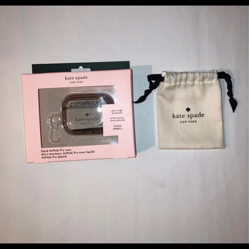 Kate spade Silver Glitter AirPod Pro case